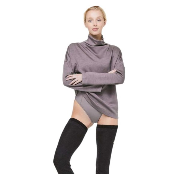 Lululemon Principal Dancer Funnel Neck Sweater, Lunar Rock - Picture 2 of 9